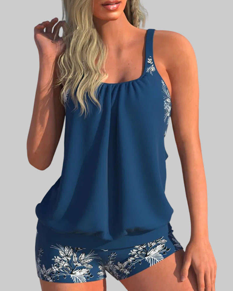 Elena | Tankini Classico con Stampa Floreale