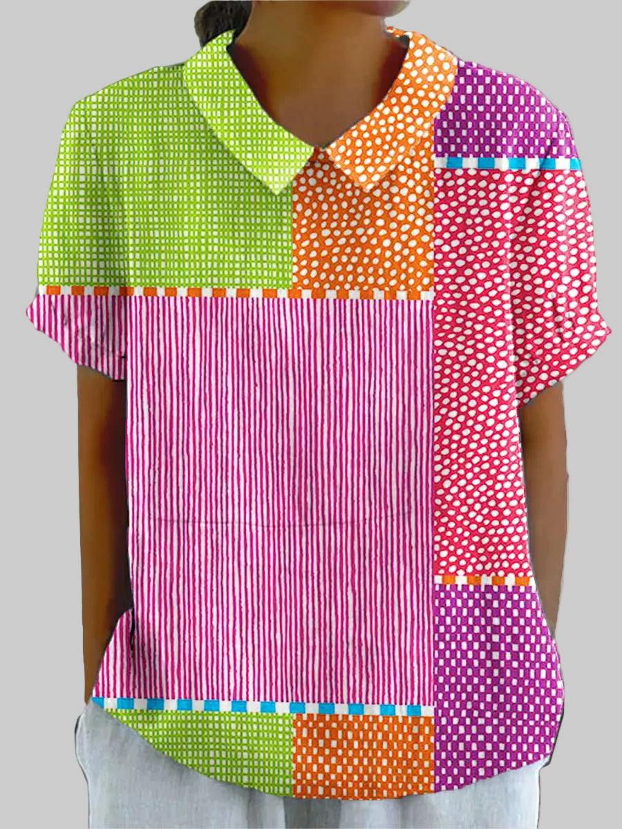 Zoe | Chemise Patchwork