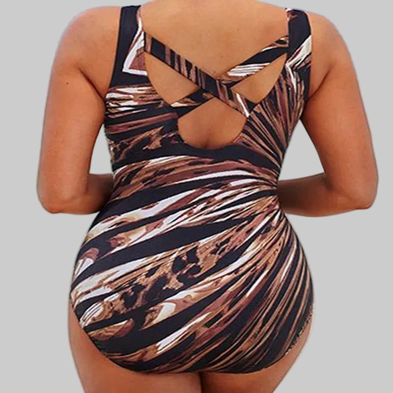 Lina | Il tuo monokini con push-up a righe per un look femminile estivo