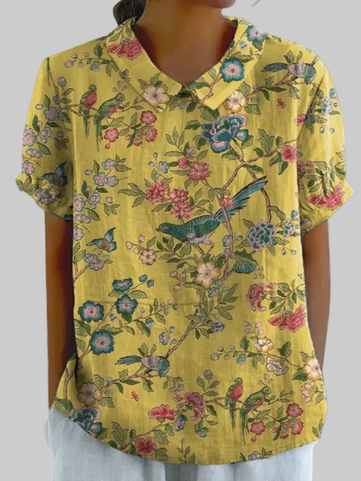 Mila | Blouse Botanique Ensoleillée