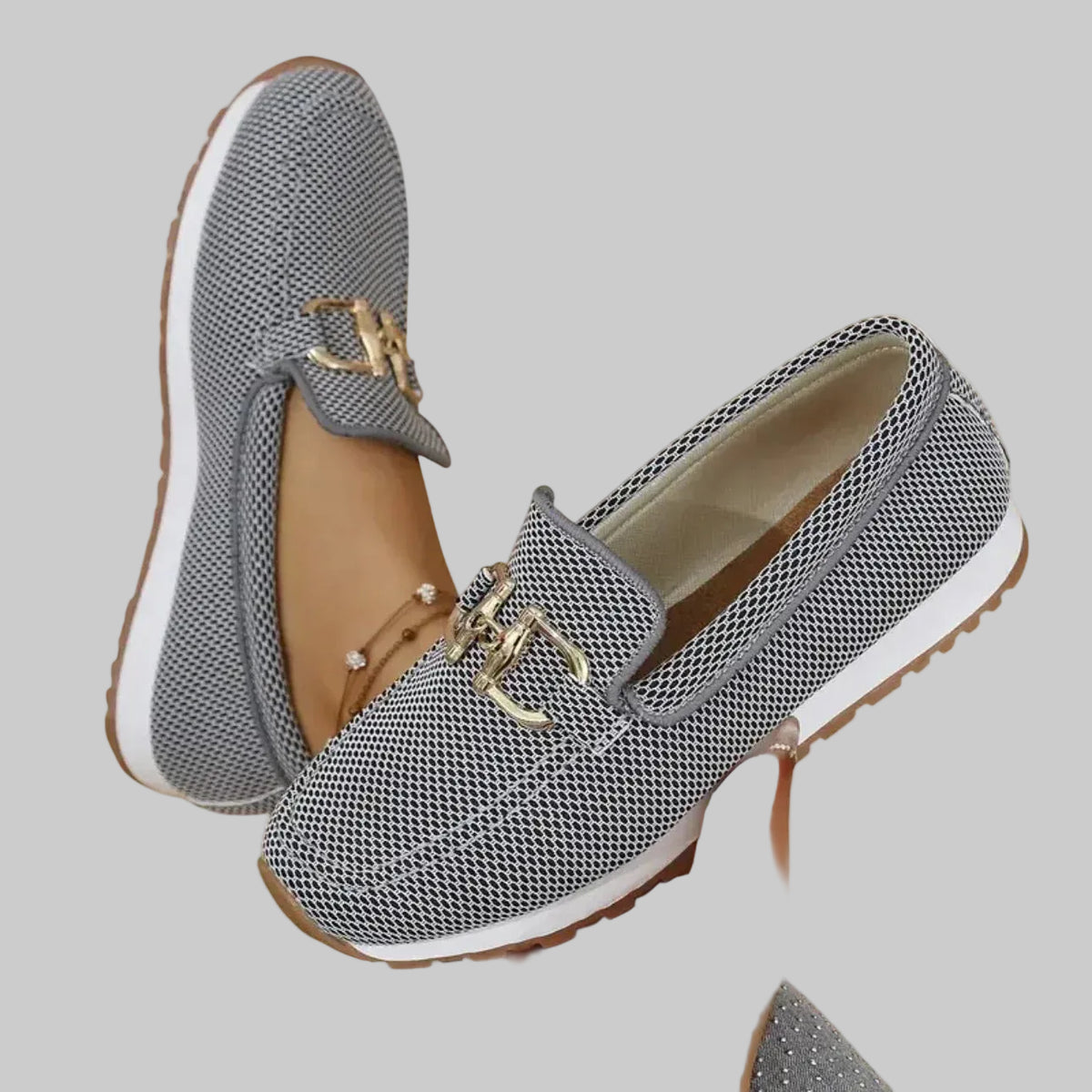 Sinforosa™ | Mocasín Deportivo con Hebilla Dorada