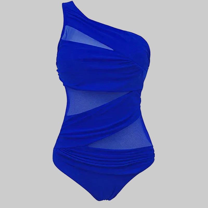 Nayla | Il Tuo Elegante Costume da Bagno a Spalla Unica in Taglie Comode