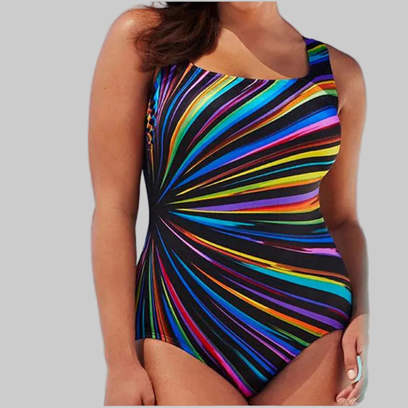 Lina | Il tuo monokini con push-up a righe per un look femminile estivo