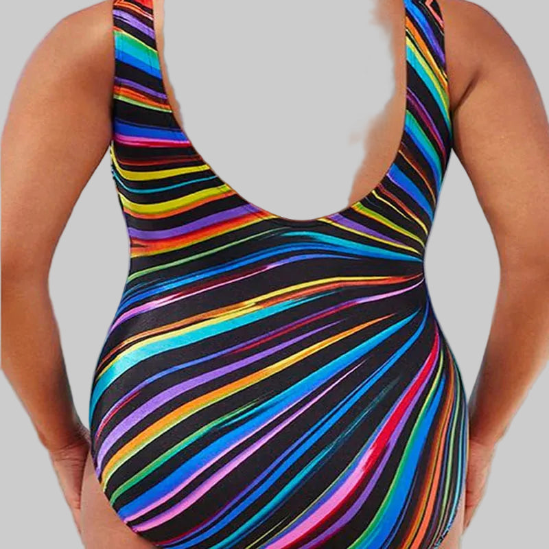 Lina | Il tuo monokini con push-up a righe per un look femminile estivo