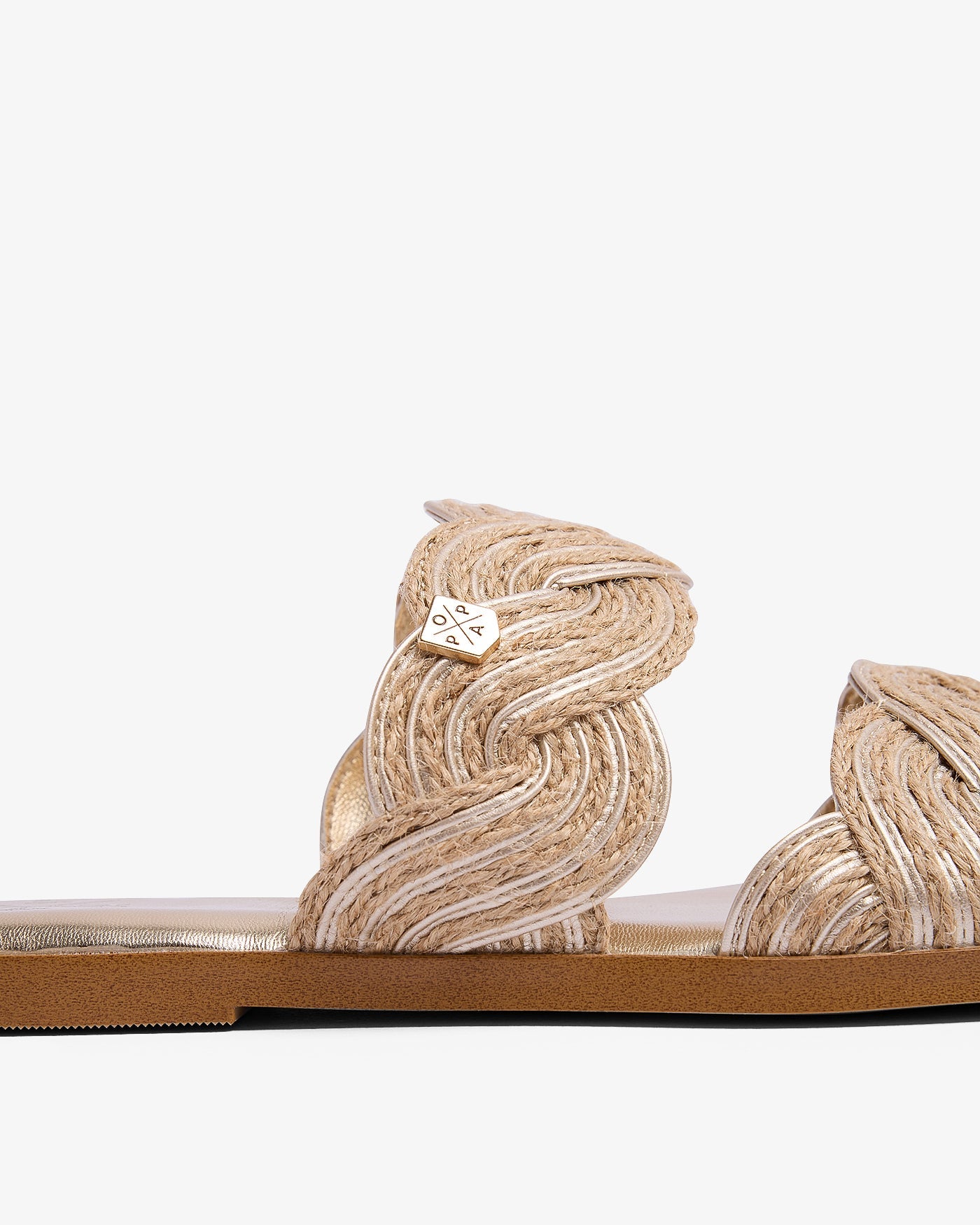 Sandalia Clicos Yute Oro