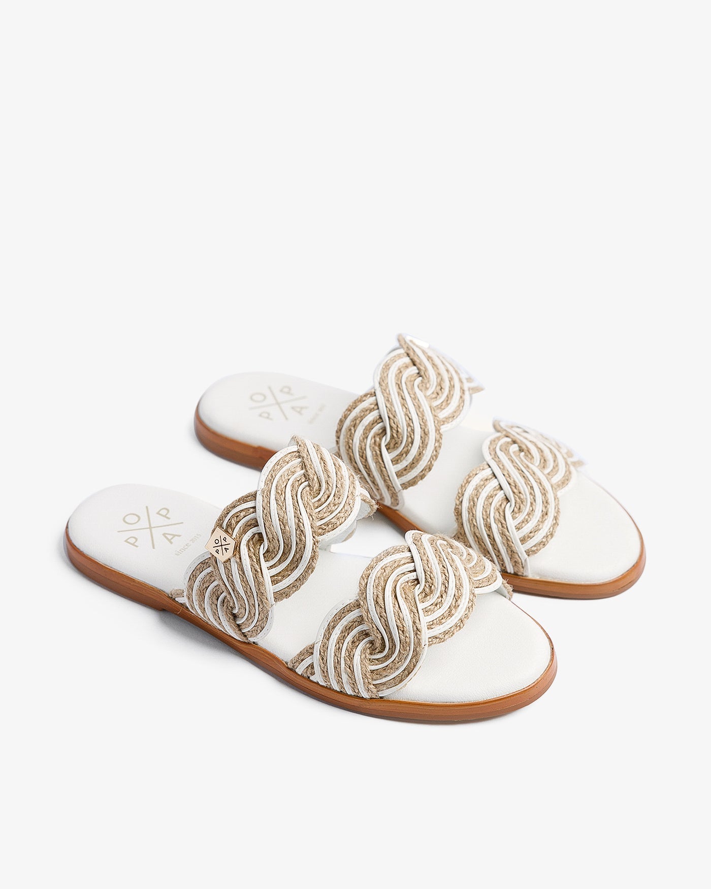 Sandalia Clicos Yute Blanco
