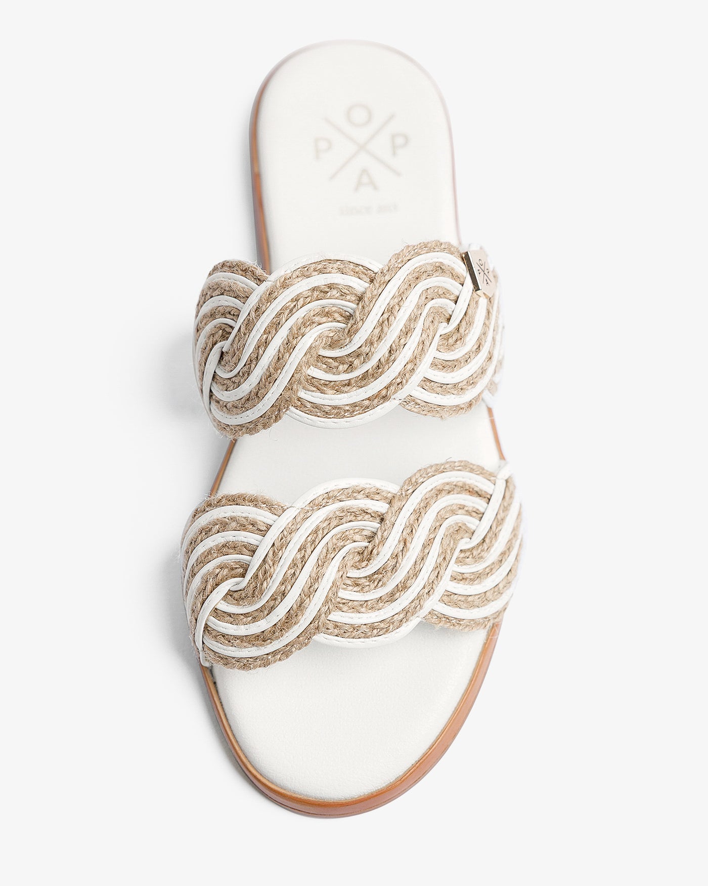 Sandalia Clicos Yute Blanco