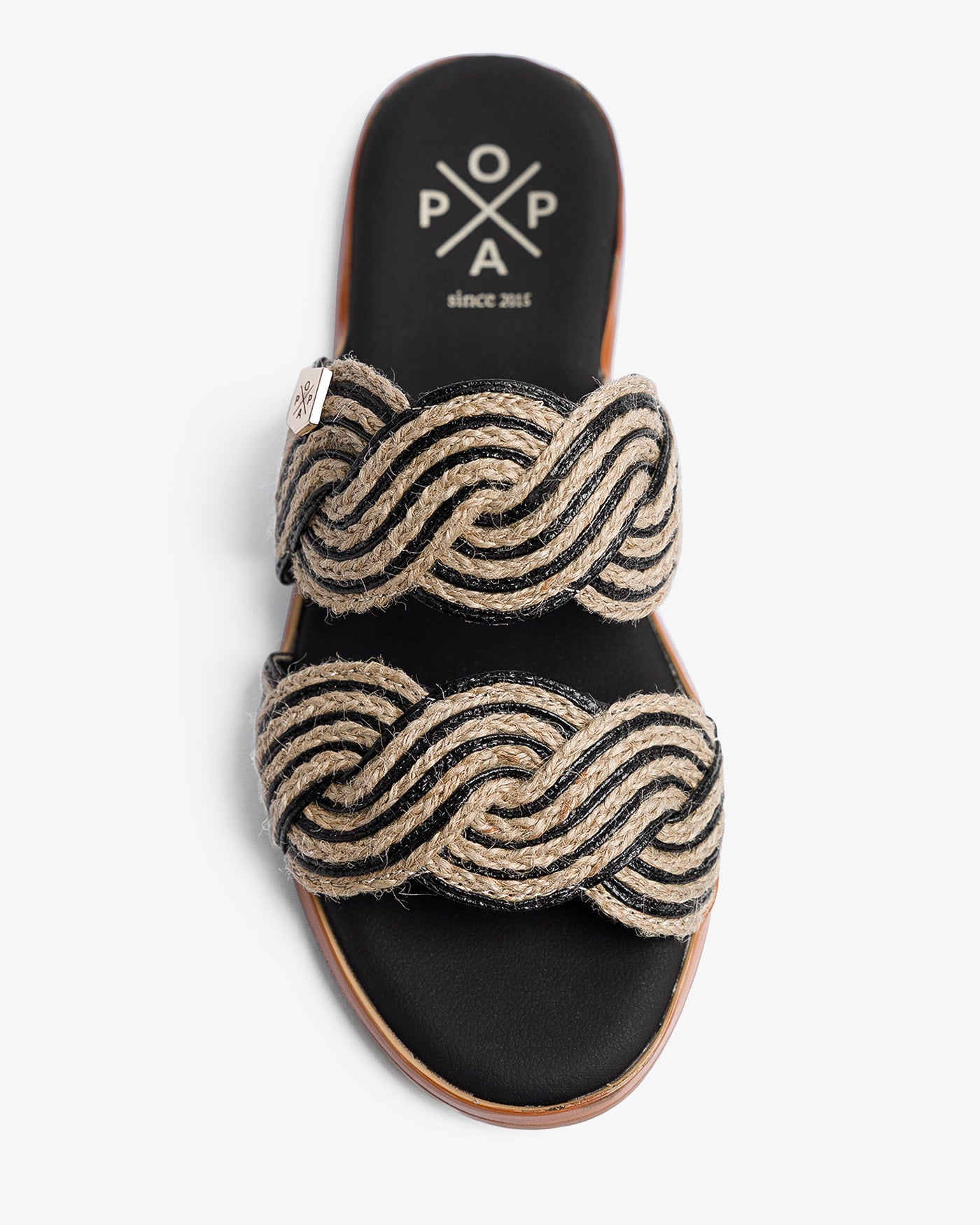 Sandalia Clicos Yute Negro