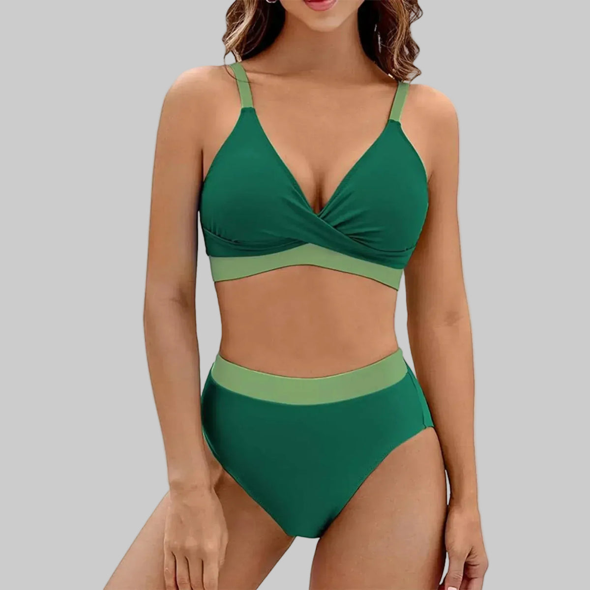 Sarena | Il tuo bikini modellante per l'addome con un elegante scollo a V