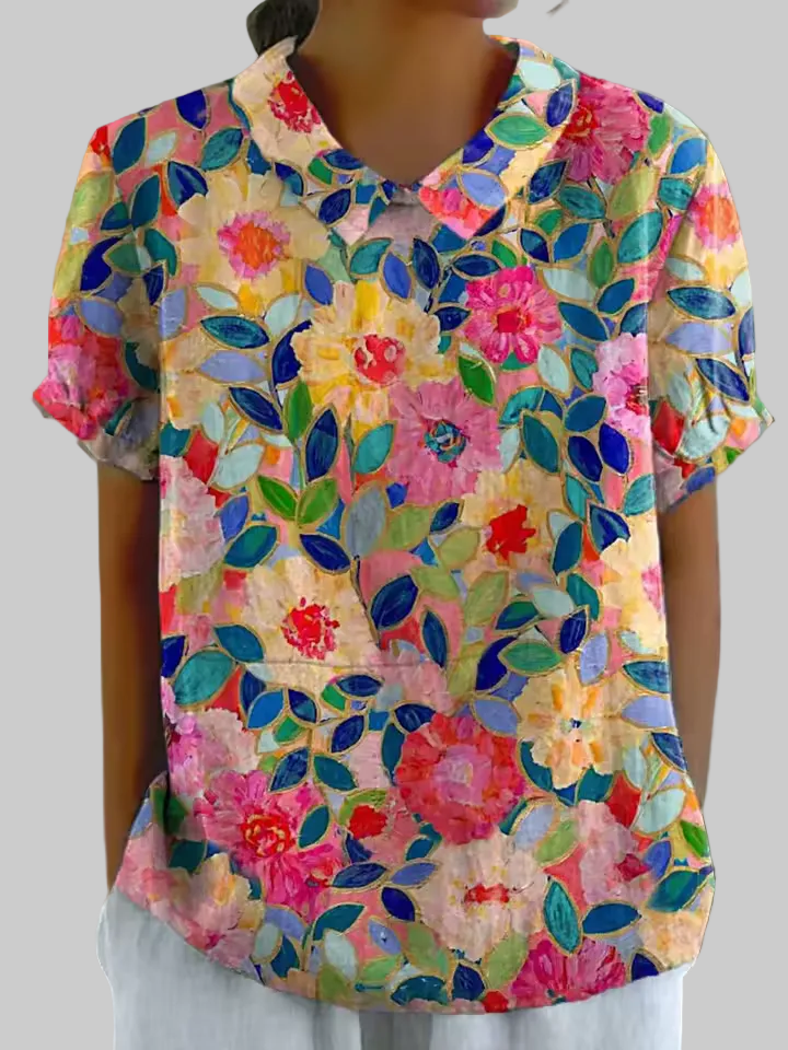 Cleo | Chemise Éclatante Fleurie