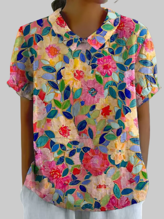 Cleo | Chemise Éclatante Fleurie