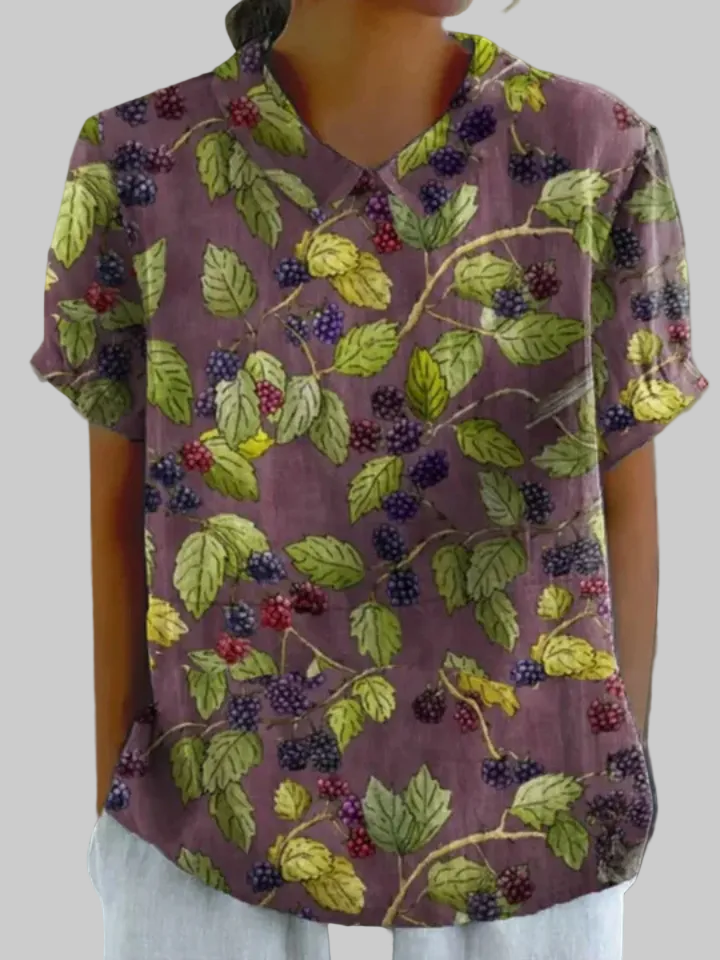 Mila | Chemise Aux Baies & Vignes