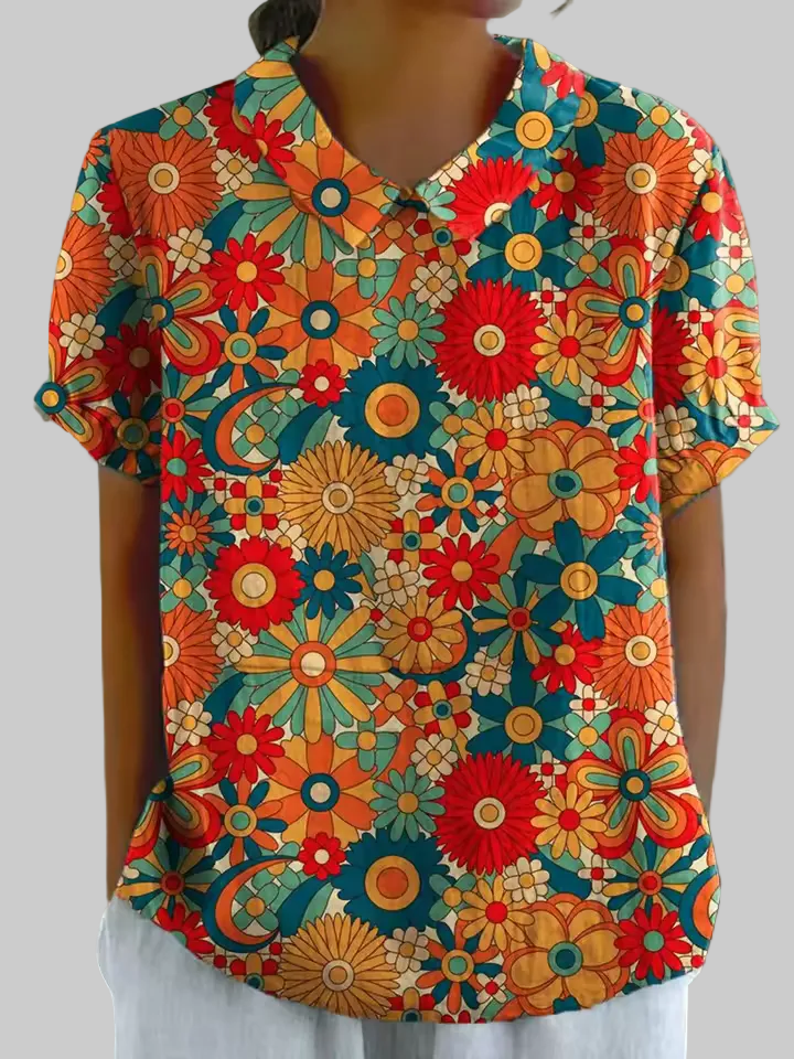 Hazel | Chemise Rétro Fleurie