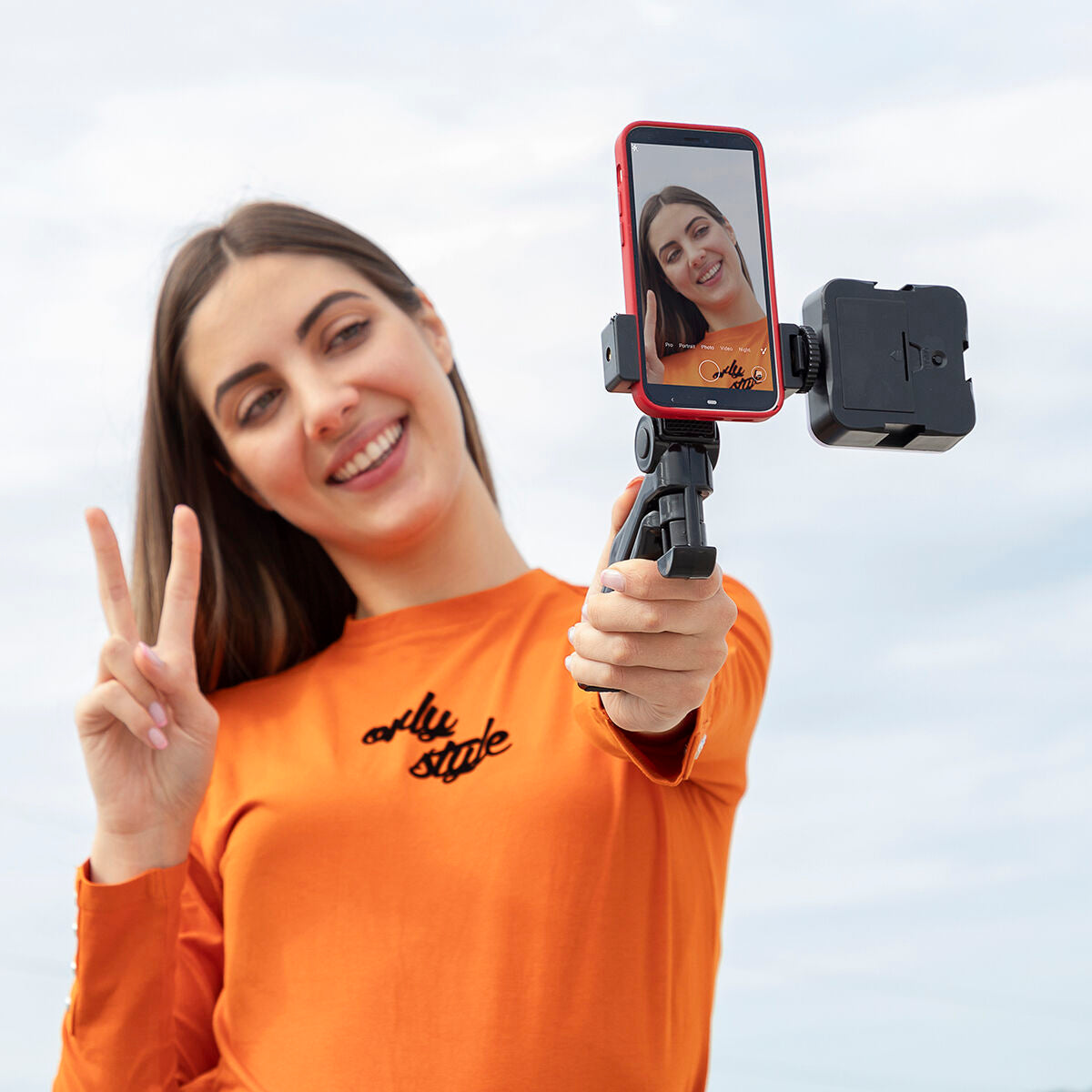 Kit Vlogging con Luz, Micrófono y Mando Plodni InnovaGoods 6 Piezas