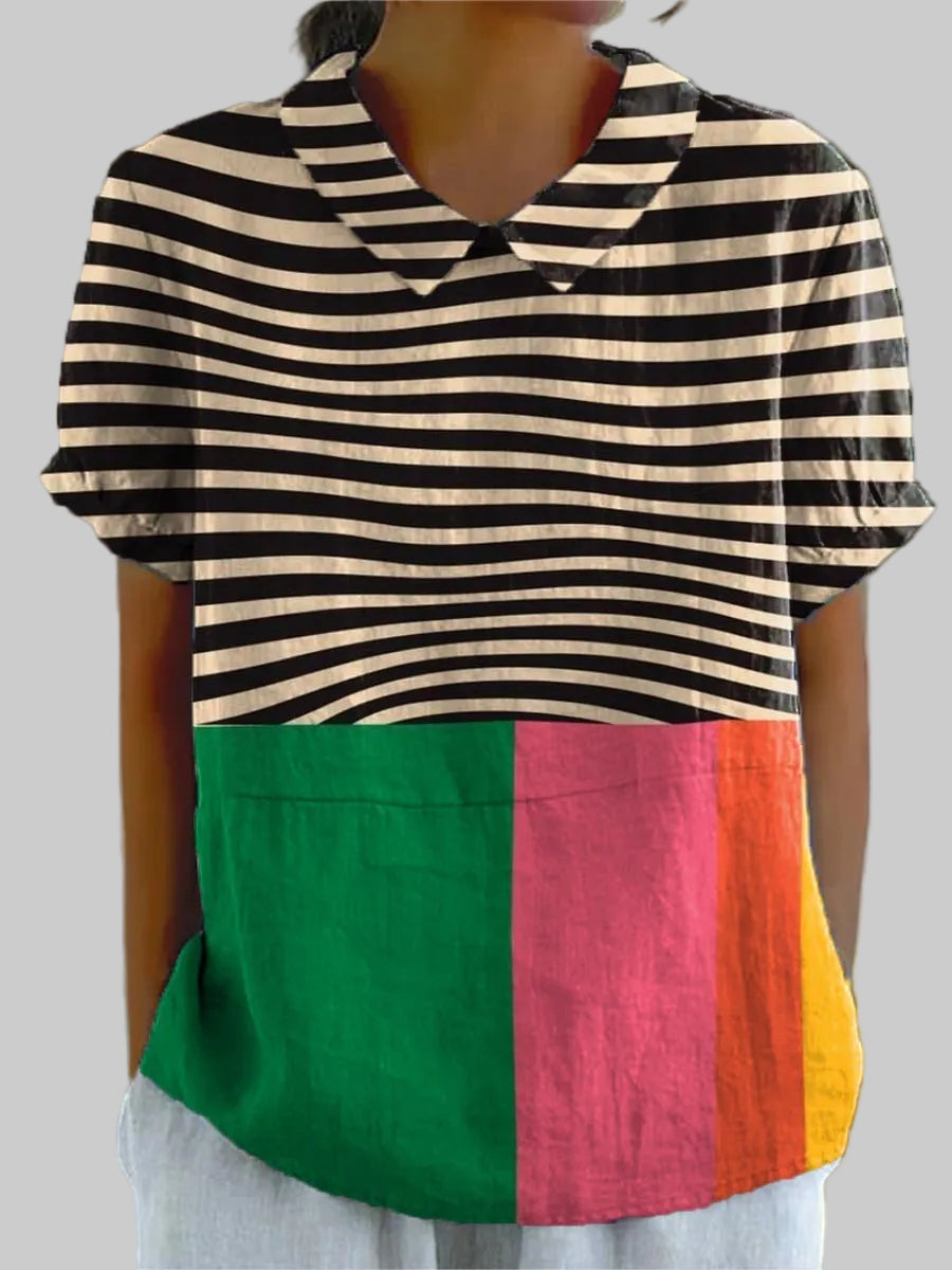 Eva | Chemise Rayée Multicolore