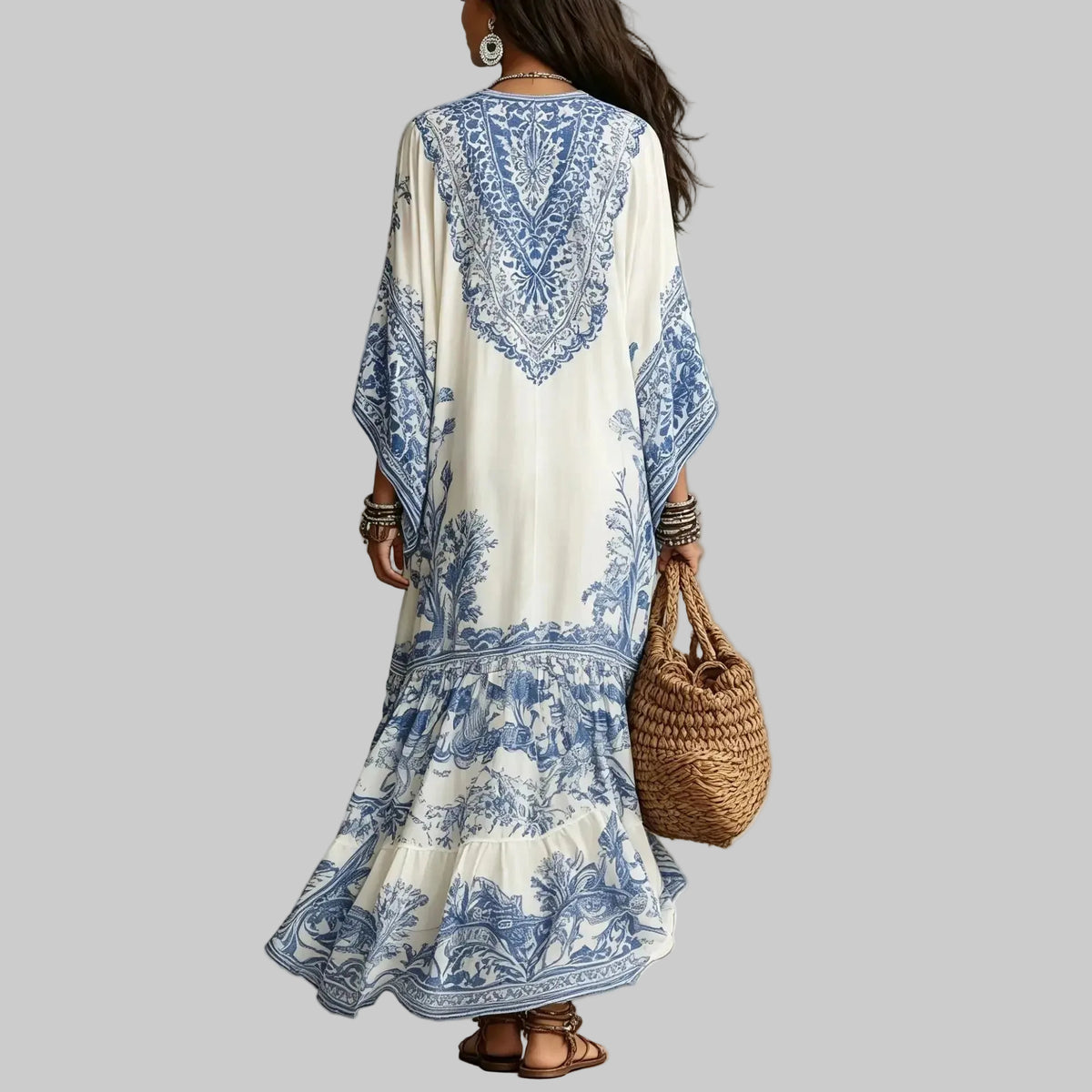 Alba Vestido Bohemio Maxi Étnico